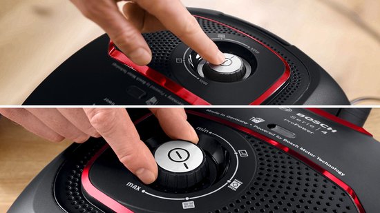 Bosch ProPower BGB41POW1 Serie 4 - Stofzuiger met zak - 11 mtr bereik - Vacuum cleaner - HEPA 13 - Zwart/Rood