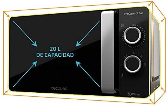 Microwave Cecotec Proclean 3050 20 L 700w Silvery Black