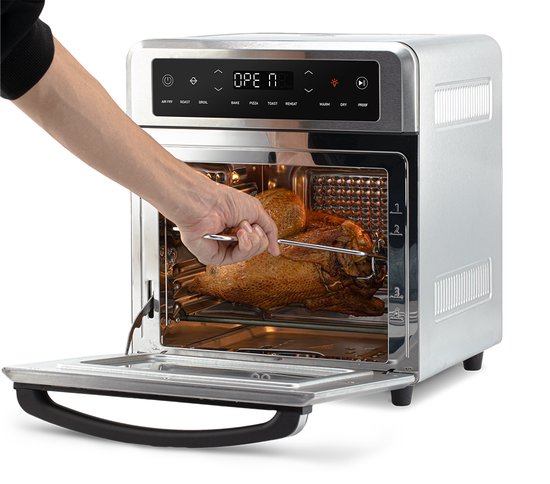 Cosori CAF-R121-SUS friteuse Enkel 12 l Vrijstaand 1800 W Heteluchtfriteuse Roestvrijstaal