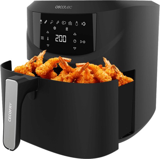 Cecotec Cecofry Absolute 7600 Heteluchtfriteuse, 2000 W, digitaal en compact, PerfectCook-technologie, instelbare temperatuur en