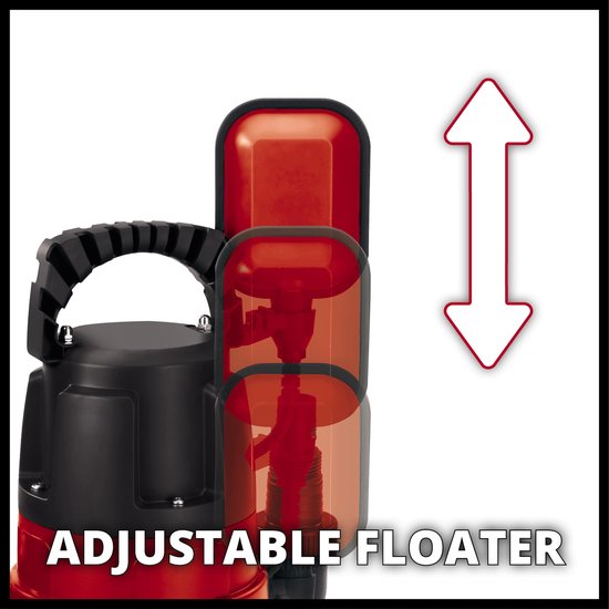 Einhell Elektrische Vuilwaterpomp GC-DP 7835 - 780 W - 15700 l/u - Vuil tot Ø35 mm - Traploos instelbare vlotterschakelaar