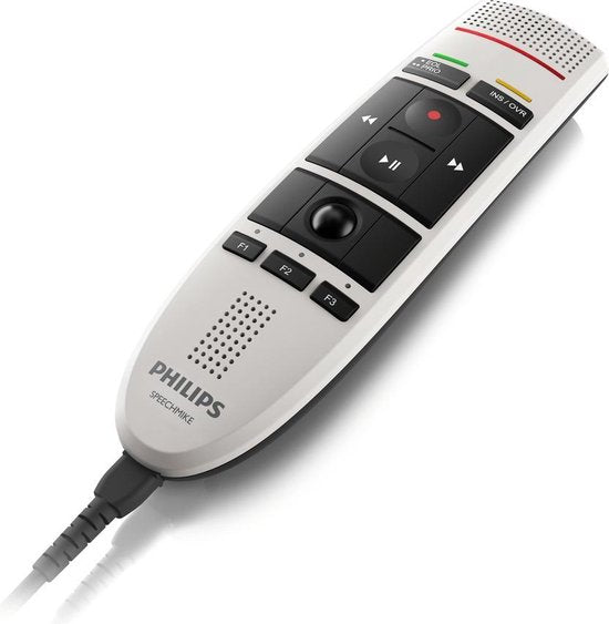 Philips SpeechMike III Dicteermicrofoon - 2de Generatie, Ruisonderdrukkende microfoon, Druktoetsen, USB kabel (vast)