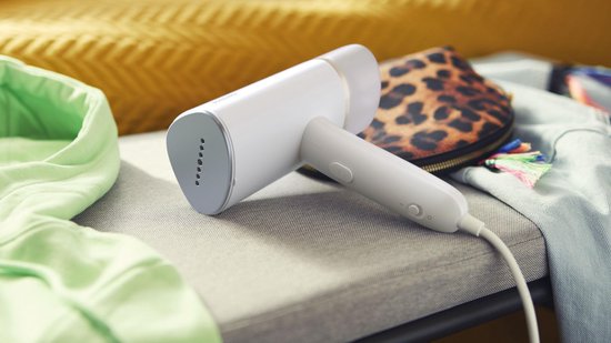 Philips Kledingstomer STH3020/10 - Opvouwbaar en Compacte Handstomer - Snel Warm - 1000 Watt - Incl Reistas - Wit