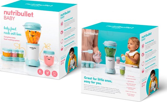 Nutribullet Baby Bullet Blender - Voor babyvoeding - 18-delig - Handige accessoires
