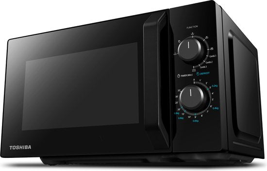Toshiba MW2-MG20PF(BK) - Vrijstaande magnetron met Grill - 10 Jaar Garantie op Magnetronbuis - 20 liter - Zwart