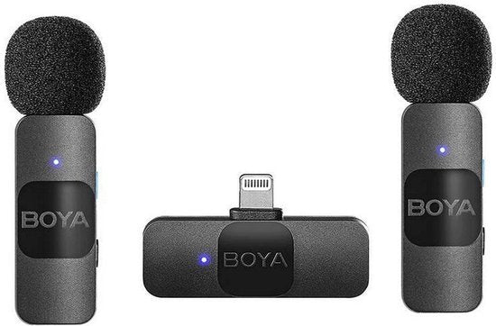 Boya BY-V2 Draadloze Microfoon Set voor Lightning