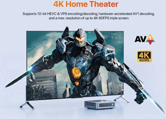 PELADN WI-6 Mini PC Intel Alder Lake N100