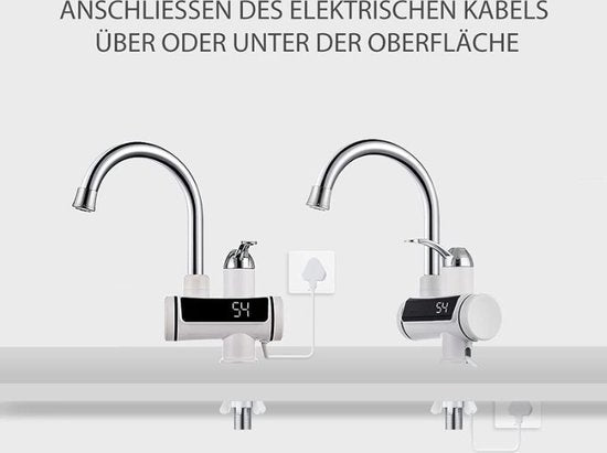 Elektrische Kraan Met Doorstroomboiler 230V Directe Warmwaterkraan Voor Keuken Badkamer Caravan and Camping Smart Heater