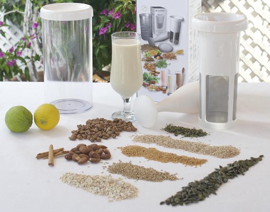Vegan Milker Classic (ChufaMix)- plantaardige melk van noten, granen of zaden - 1 liter in minuut - Inclusief Engels e-boek met recepten