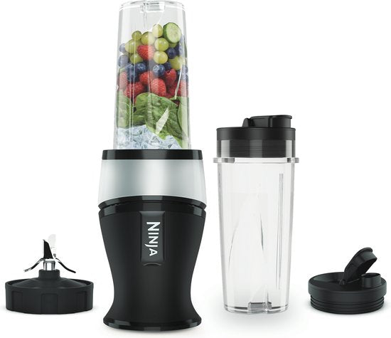 Ninja Foodi Nutri Blender - 700 Watt - Inclusief 2 Bekers-to-Go - Compact en Krachtig - QB3001EUS