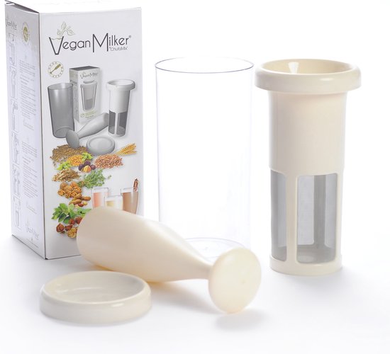 Vegan Milker Classic (ChufaMix)- plantaardige melk van noten, granen of zaden - 1 liter in minuut - Inclusief Engels e-boek met recepten