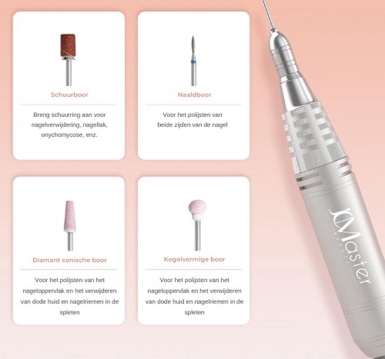 JCMASTER® Nagelfrees - Nagelfrees 35000 RPM - Nagelfrees Professioneel - Elektrische Nagelvijl - Pedicureset Electrisch - Elektrische Nagelfrees - Nagelfrees Elektrische - Nagelfrees Machine - Nagelfrees Kunstnagels