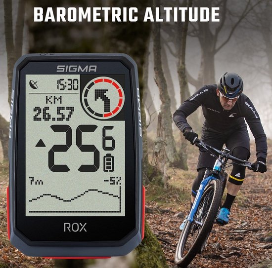 SIGMA SPORT ROX 4.0 GPS Fietscomputer incl. stuurhouder, zwart