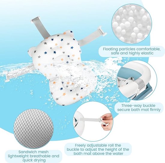 Opvouwbare babybadkuip, babykuip incl, kinderballen, babyhaarwasbeker, babybadkuip opvouwbaar