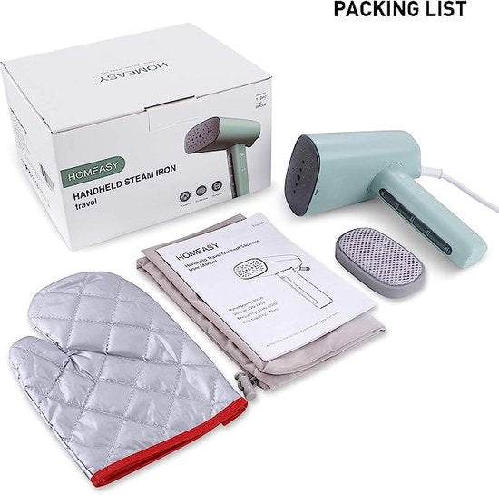 HOMEASY Reisstoomstrijkijzer, Stoomborstel, Reisstrijkijzer met 110 ml Watertank, 800 W, Reisstoomstrijkijzerstations, in 40 Seconden Snelle Opwarming Voor Dagelijks Gebruik en Op Reis