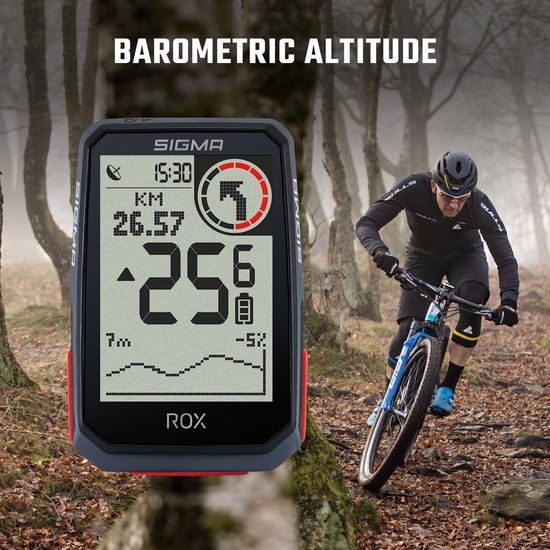 SIGMA SPORT ROX 4.0 GPS Fietscomputer incl. stuurhouder, zwart