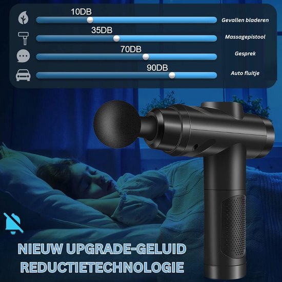 Theragun - Massage Pistool - Massage Gun - Massageapparaten - Massage Gun Professioneel - Beenmassage Apparaat - Massageapparaten Rug - Voetmassage Apparaat - Kniemassage Apparaat - Met 10 Opzetstukken - Voor Spieren En Gewrichten