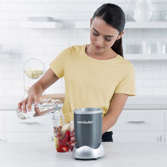Nutribullet Original Blender - 600 Watt - Smoothie Maker - 3-delig - Blender - Grijs