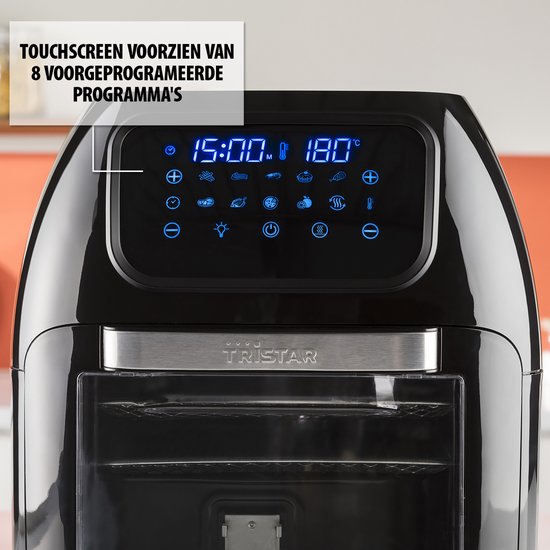 Tristar FR-6964 - Airfryer Oven XXL - 10L - 10 Bakprogramma's - PFAS-vrij