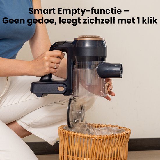 Proscenic P11 Lite - Steelstofzuiger Draadloos - 40KPA - 450W - 5 filter - Werktijd 40 Min - 540ml Opvangbak