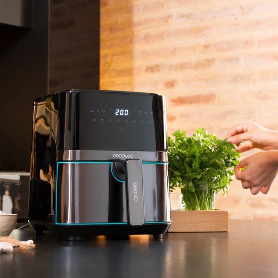 Cecotec Cecofry Full Inox 5500 Pro - Heteluchtfriteuse - Zwart, Antraciet