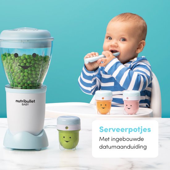 Nutribullet Baby Bullet Blender - Voor babyvoeding - 18-delig - Handige accessoires