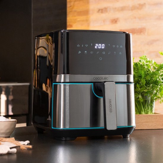 Cecotec Cecofry Full Inox 5500 Pro - Heteluchtfriteuse - Zwart, Antraciet