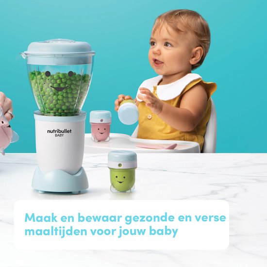 Nutribullet Baby Bullet Blender - Voor babyvoeding - 18-delig - Handige accessoires