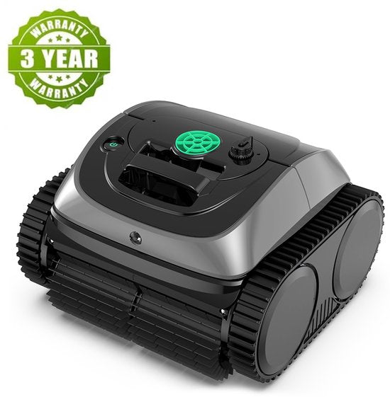WYBOT C1 draadloze robot zwembadreiniger, 150min looptijd, wandklimmen, intelligente routeplanning, APP-bediening, voor zwembaden tot 1.615 m², Bijgewerkte Nederlandse gebruiksaanwijzing