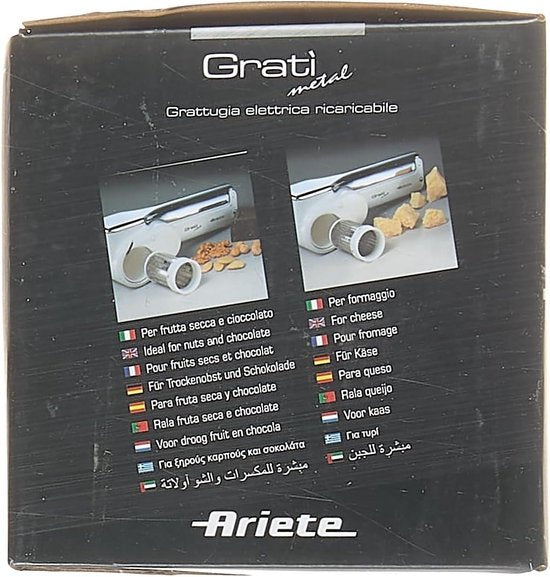 Metal 44 draadloze elektrische kaasrasp - roestvrijstalen walsen - 1 kg kaas - acculading - verschillende ingrediënten - 1500 mAh - wit kaasmolen