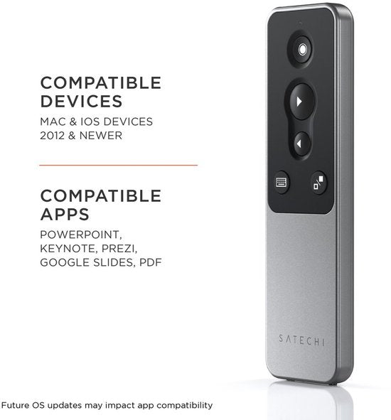 Satechi R1 afstandsbediening Bluetooth Universeel Drukknopen - Grijs