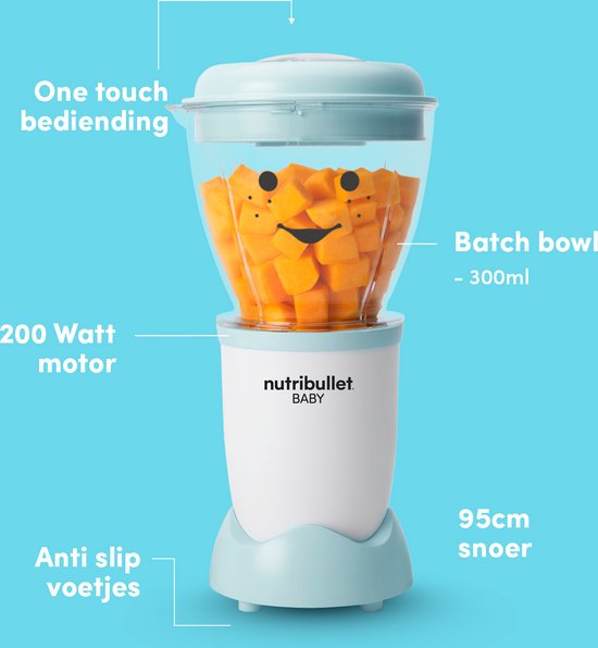 Nutribullet Baby Bullet Blender - Voor babyvoeding - 18-delig - Handige accessoires