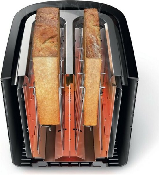 Philips Viva HD2637/90 - Broodrooster - Zwart