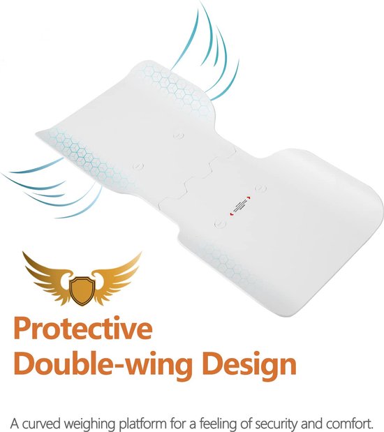 Babyweegschaal met veilig en comfortabel weegoppervlak - twee-in-één functie - tot 30 kg - digitale kinderweegschaal