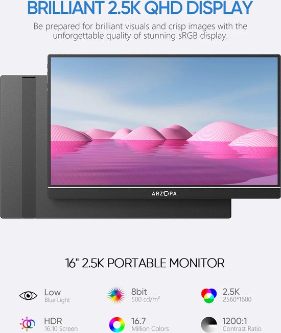 Arzopa - Z1RC - 2K Portable Monitor