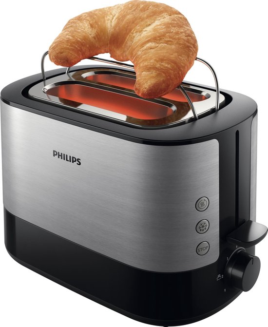 Philips Viva HD2637/90 - Broodrooster - Zwart