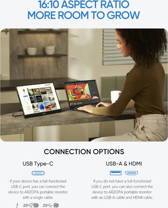 Arzopa - Z1RC - 2K Portable Monitor