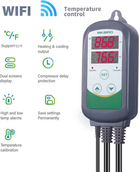Inkbird ITC-308-W Temperatuurregelaar - Op afstand - WiFi