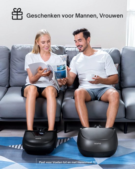 RENPHO® Voetmassage Apparaat - Voetenbankje - Voetenbad - Voetmassage - Voetmassage Bad Electrisch - Voetmassage Apparaat Bloedsomloop - Massage Kussen - Voetmassage Apparaat Neuropathie