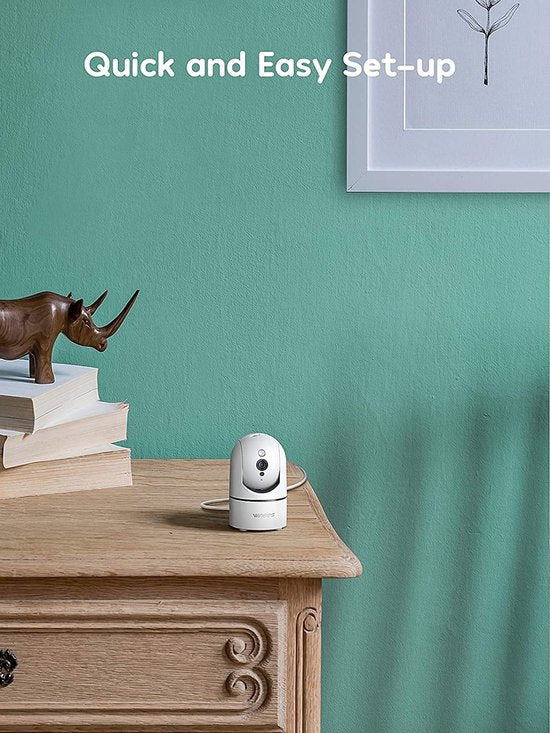 Winees Baby Surveillance Camera, 1080P WiFi Surveillance Camera, Indoor IP Camera with Two-Way Audio and Night Vision, Surveillance Camera, Support Motion Detection, App Control with Alexa, Google Home