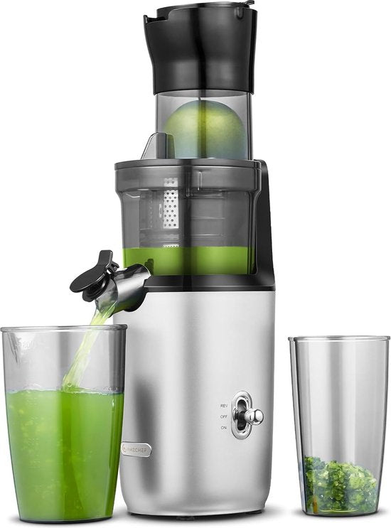 AMZCHEF - Juicer Machine - 80MM Opening & 200W Cold Press