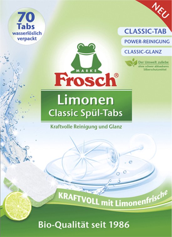 Frosch - Vaatwastabletten Classic Limoen - 70 tabs