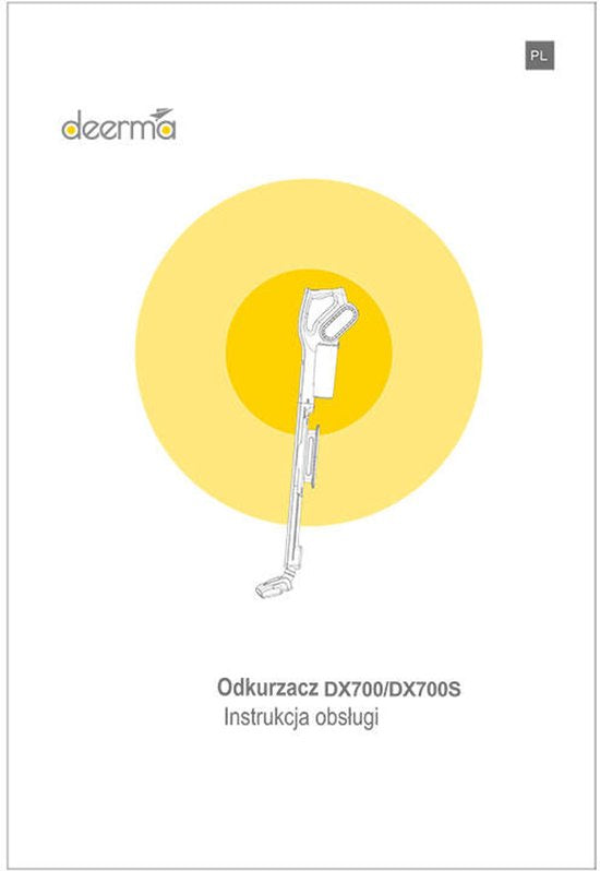 Deerma DX700s - Steelstofzuiger met Snoer - Stofzuiger Zonder Zak - 0,8L - 600W - Grijs