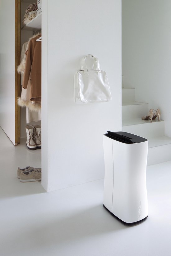 Stadler Form Theo – Kleine compressor-luchtontvochtiger 10 L – Instelbare luchtvochtigheid 40/50/60% – 1–7 u timer – Draagbaar met handgreep – Voor ruimtes tot 40 m²