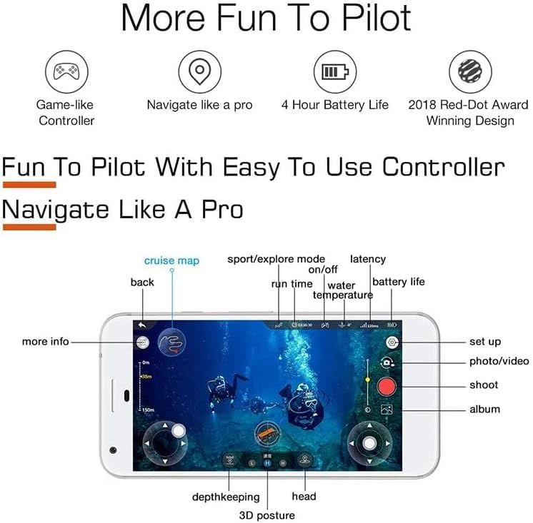 Geneinno - T1-Pro-150M - Onderwater drone