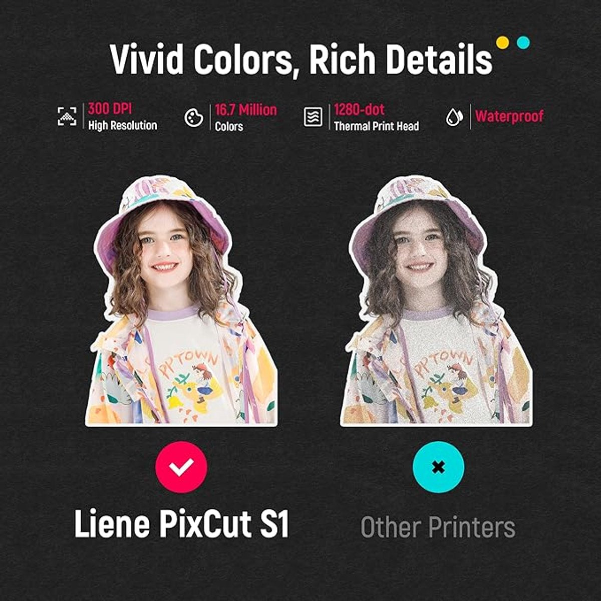 Liene PixCut S1 Fotoprinter – Photo Sticker Printer & Cutter