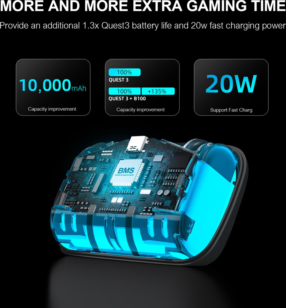 BOBOVR S3 Pro voor Meta Quest 3 / 3S