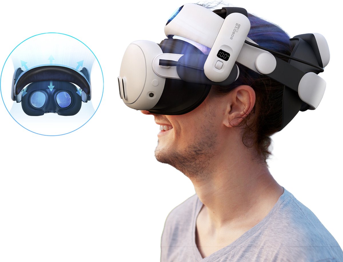 BOBOVR S3 Pro voor Meta Quest 3 / 3S
